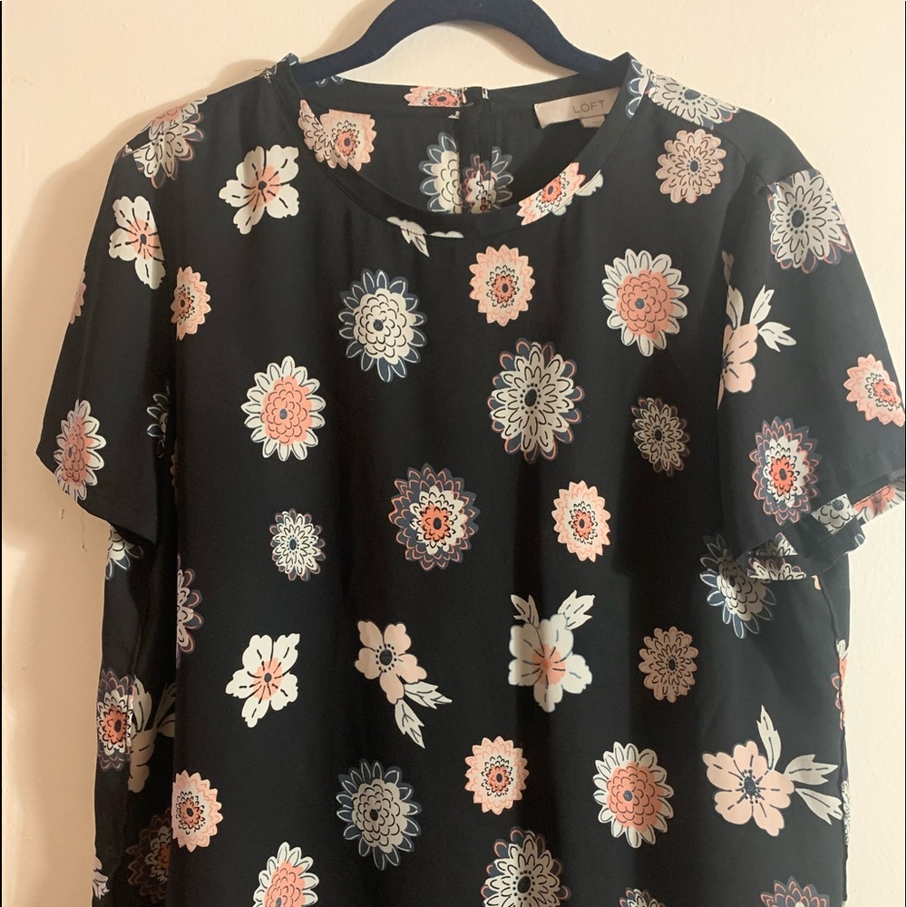 LOFT Floral Blouse